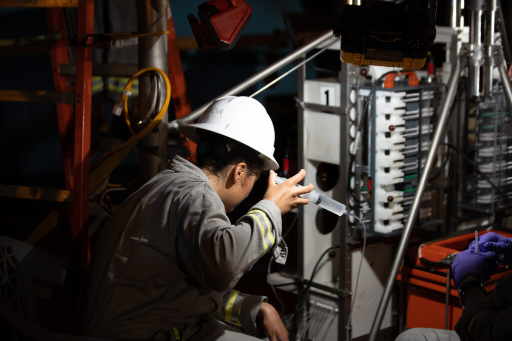 Image of a working Engineer at the work place